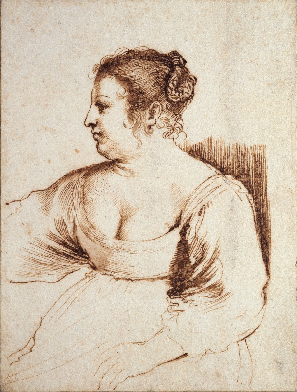 Une femme assise, 1640-1649 - Guercino