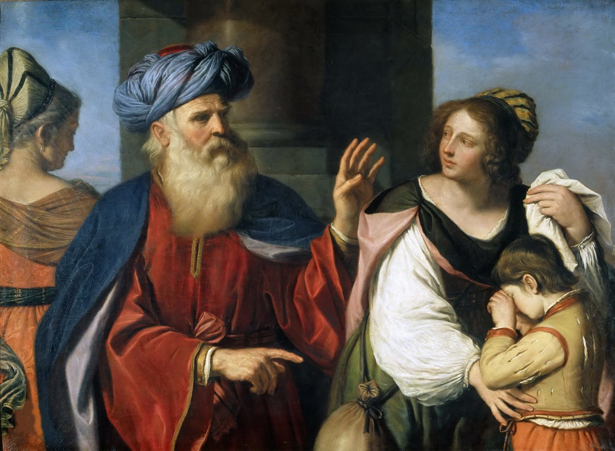 Abraham chassant Agar et Ismaël, 1657 - Guercino