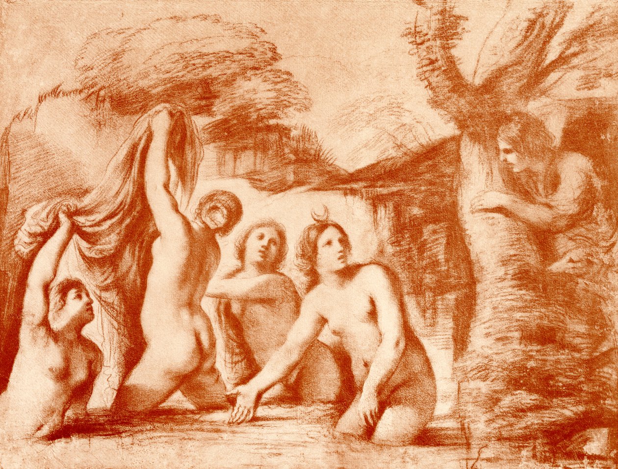 Diane et Actéon - Guercino