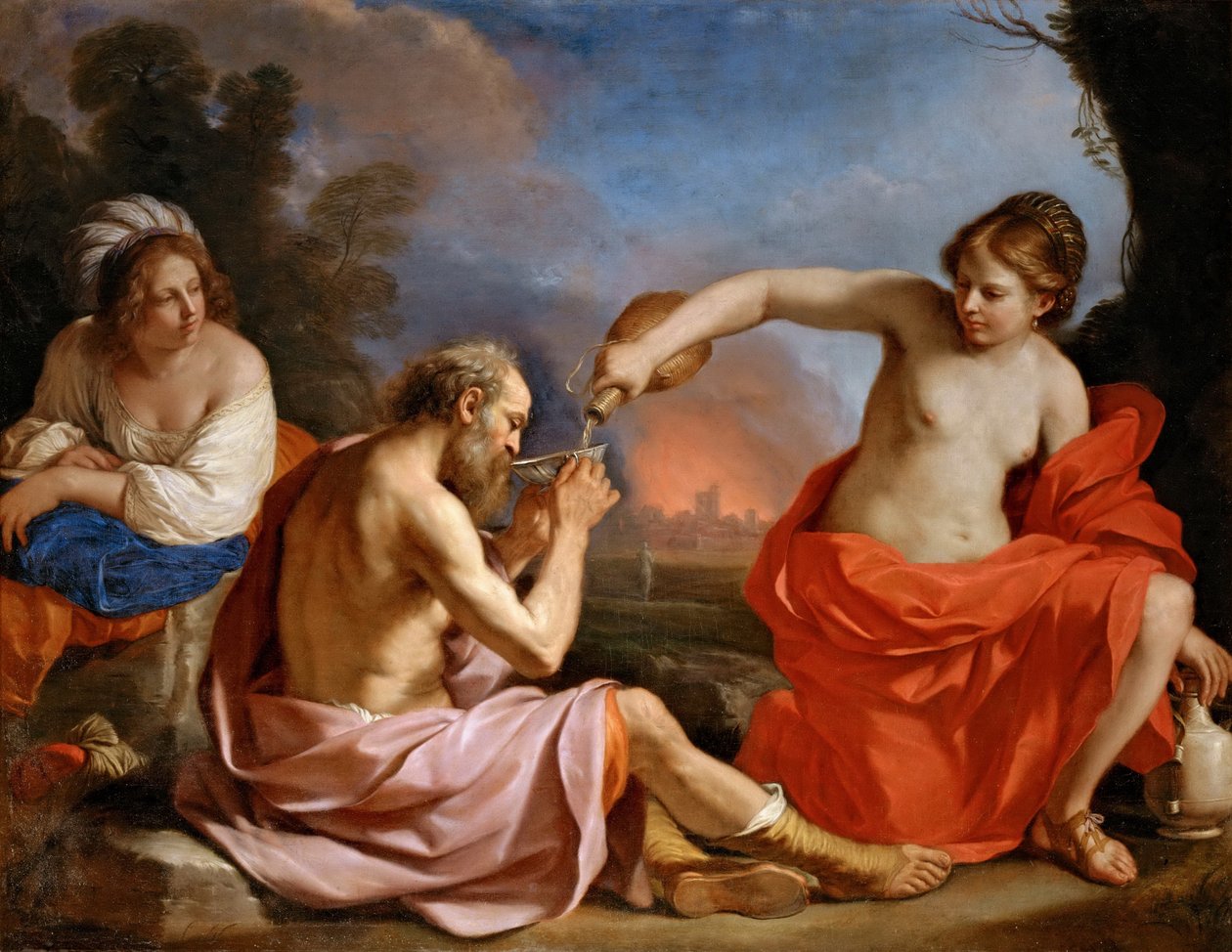 Loth et ses filles - Guercino
