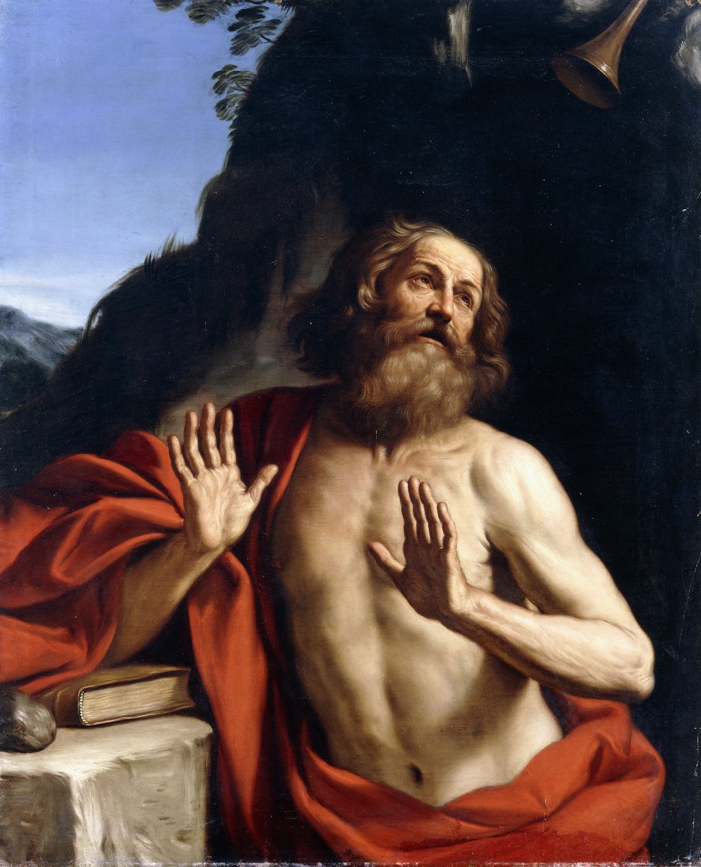 Saint Jérôme dans le désert - Guercino