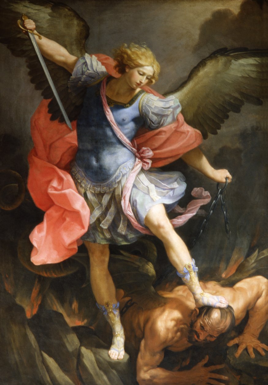 Archange Michel Vainquant Satan, c.1636 - Guido Reni