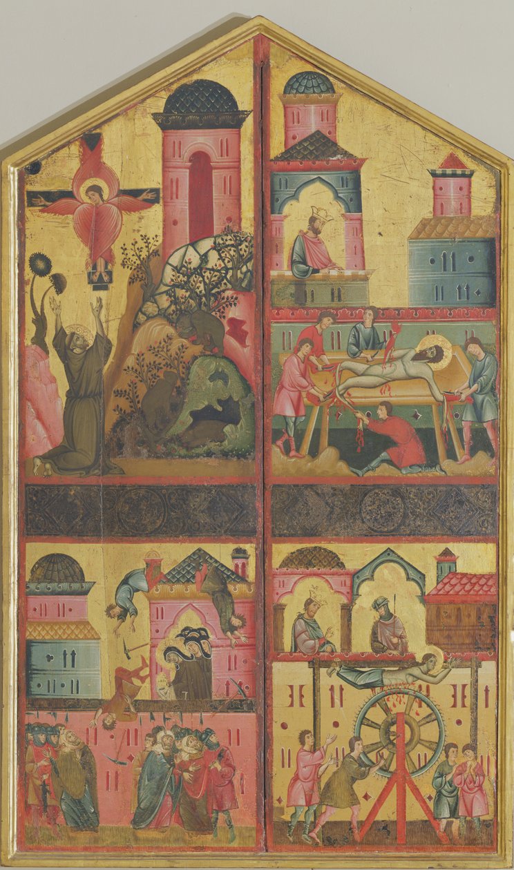 Diptyque de Sainte Claire, c.1280 - Guido da Siena