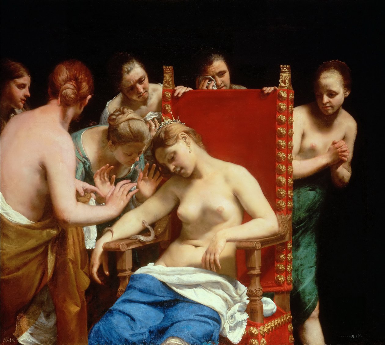 La mort de Cléopâtre - Guido Cagnacci