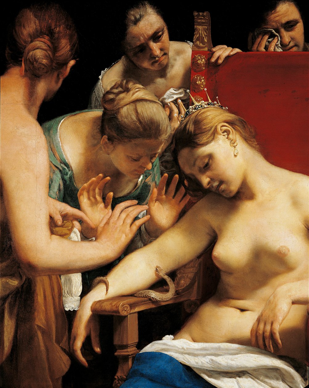 La mort de Cléopâtre (détail) - Guido Cagnacci