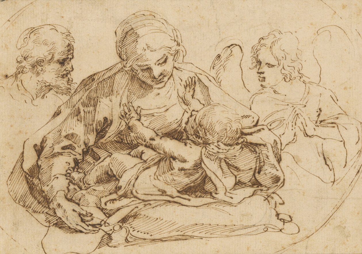 Sainte Famille avec un ange - Guido Reni