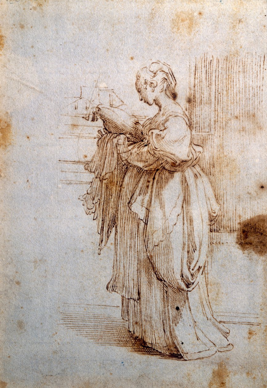 Femme avec coussin - Guido Reni