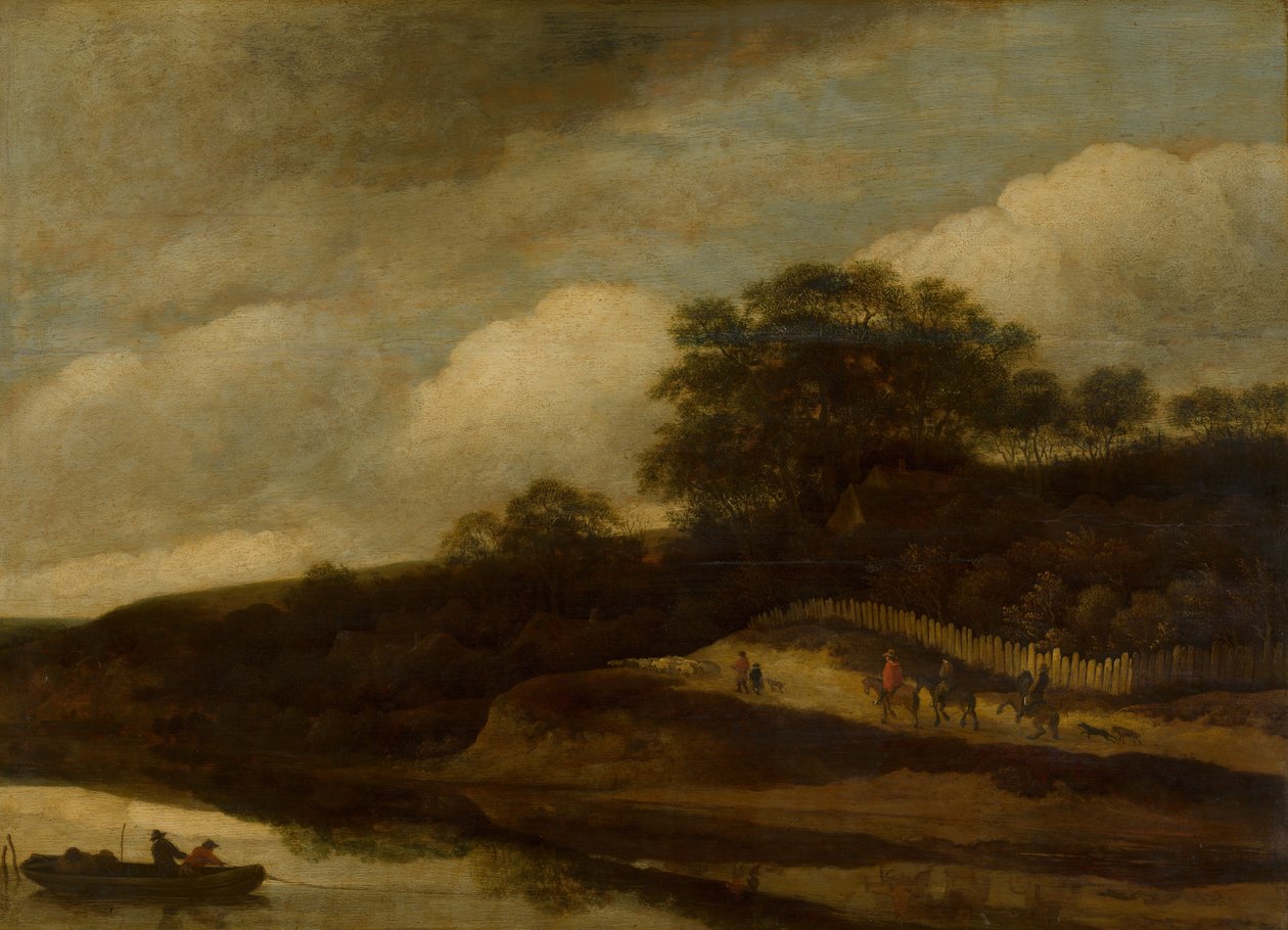 Paysage vallonné avec de l