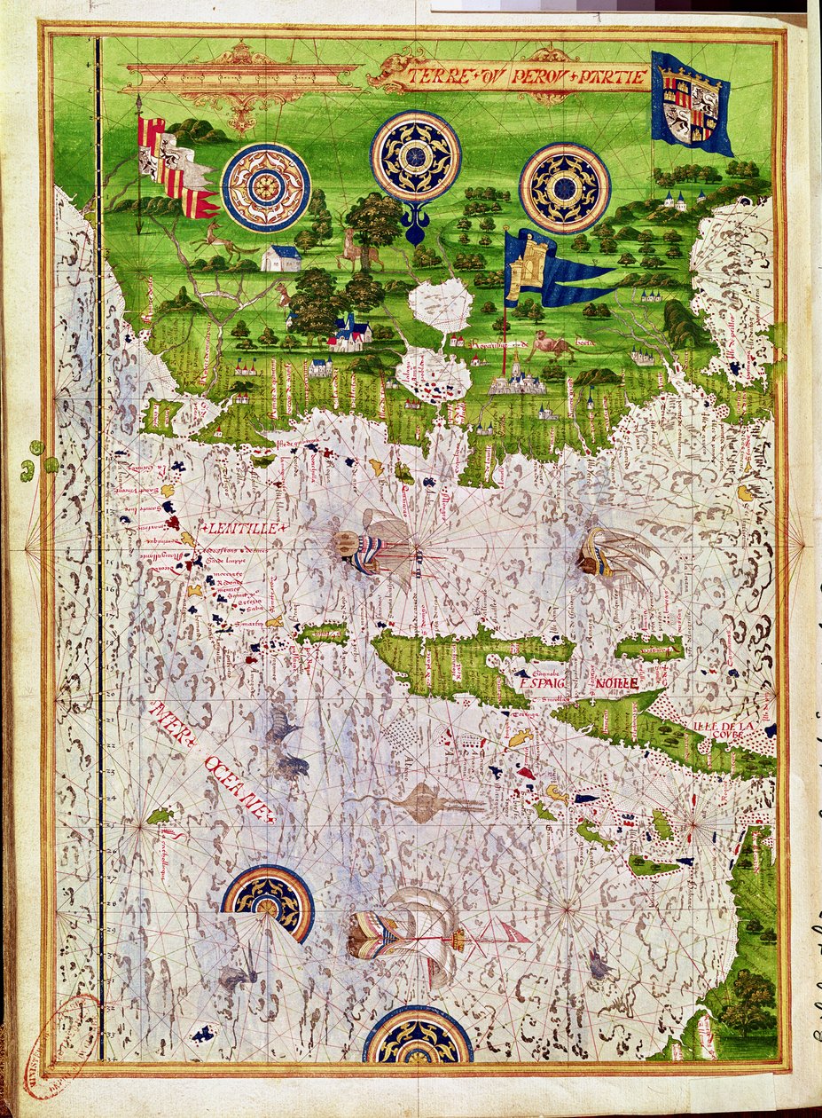 Fol.47v Carte du Pérou, de 