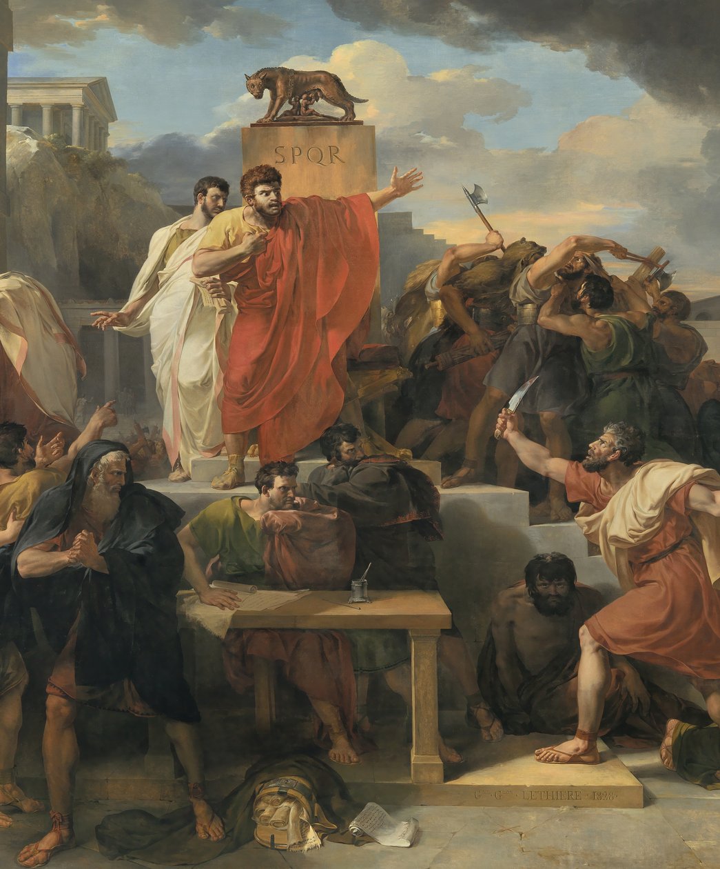 (détail) Mort de Virginia - Guillaume Lethiere