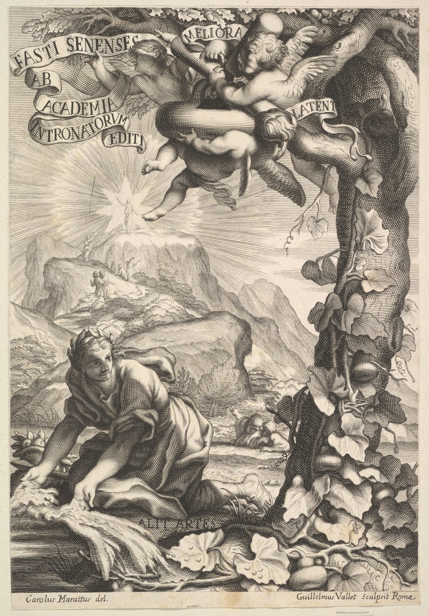 Frontispice des Fasti Senenses, 1645-1704 - Guillaume Vallet