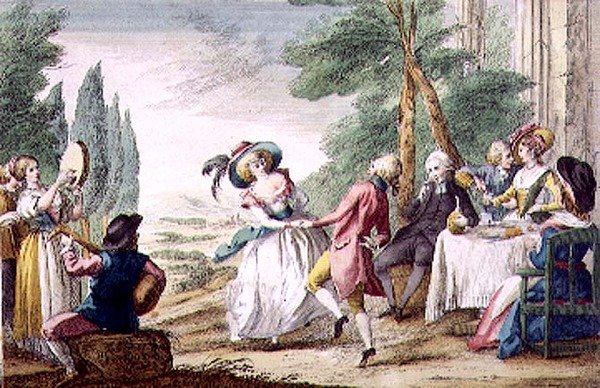 Jeux florentins, la danse - Guiseppe Piattoli