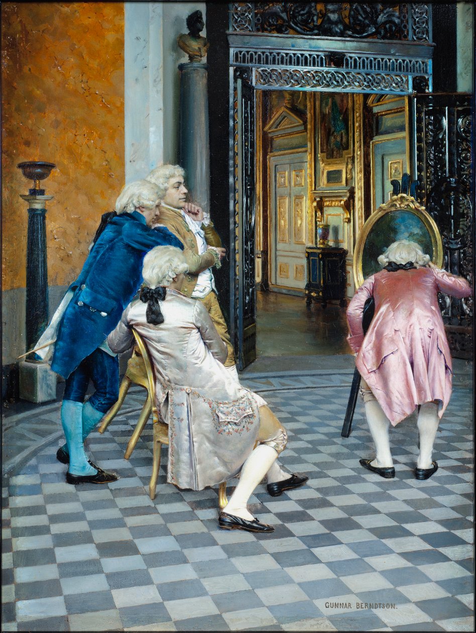 Art Connoisseurs in the Louvre - Gunnar Berndtson