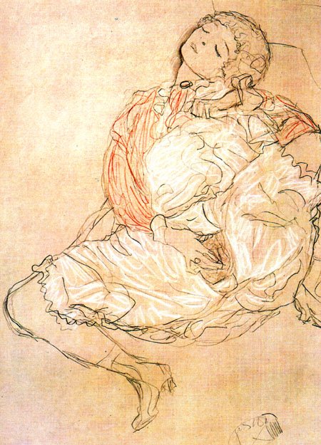 Masturbation - Gustav Klimt