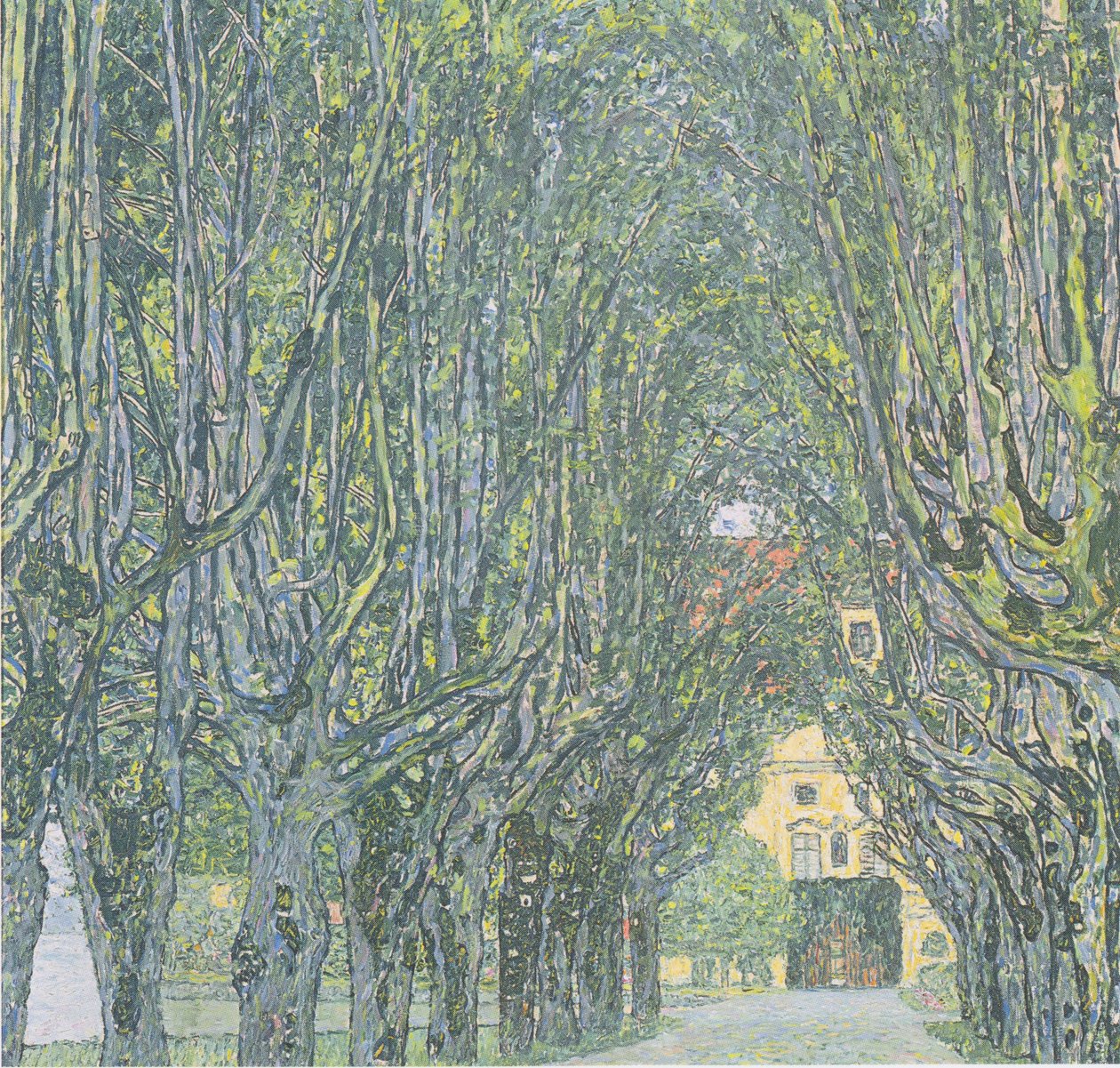 Allée devant le château Kammer - Gustav Klimt