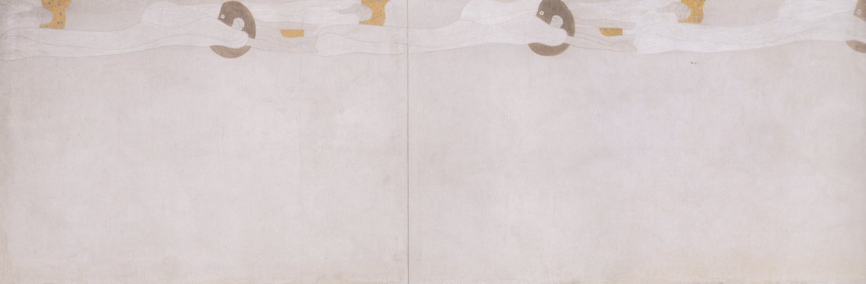 Beethovenfries - mur latéral gauche (détail) - Gustav Klimt