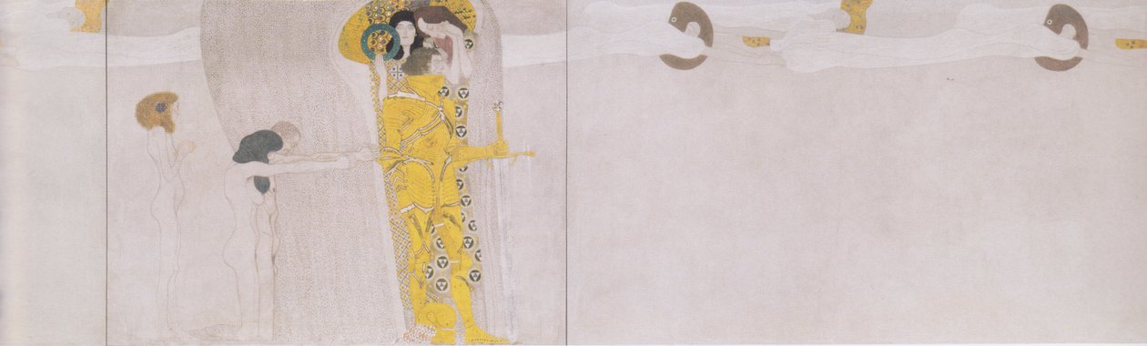 Beethovenfries - mur latéral gauche (détail) - Gustav Klimt