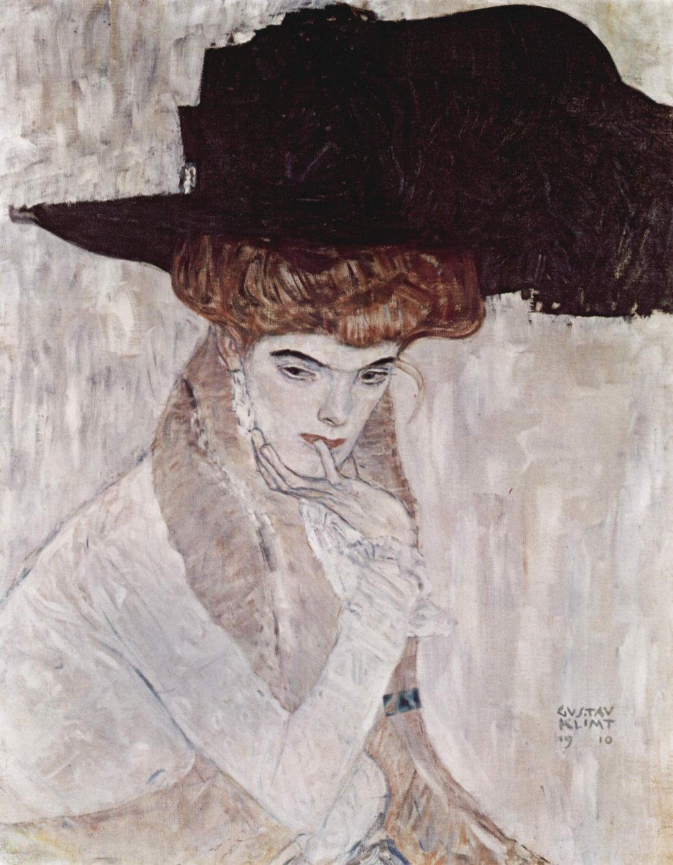 Le Chapeau noir - Gustav Klimt