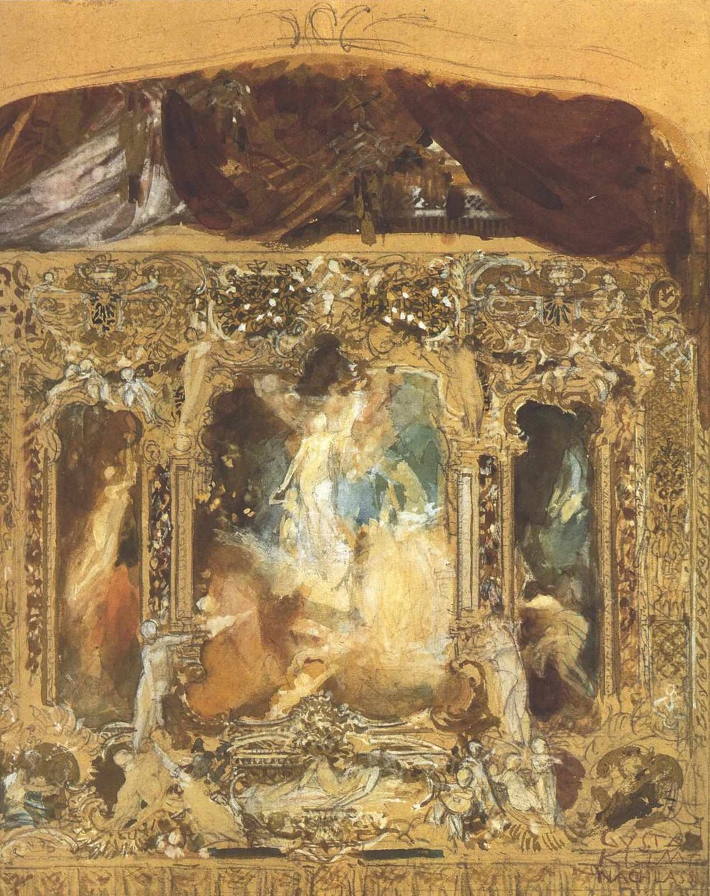 Projet pour un rideau de théâtre - Gustav Klimt