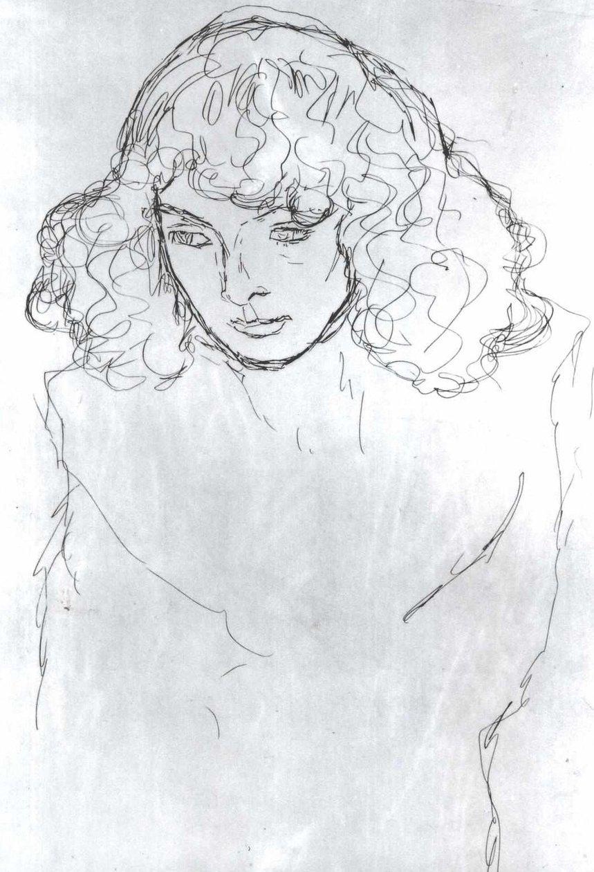 Tête de jeune fille - Gustav Klimt