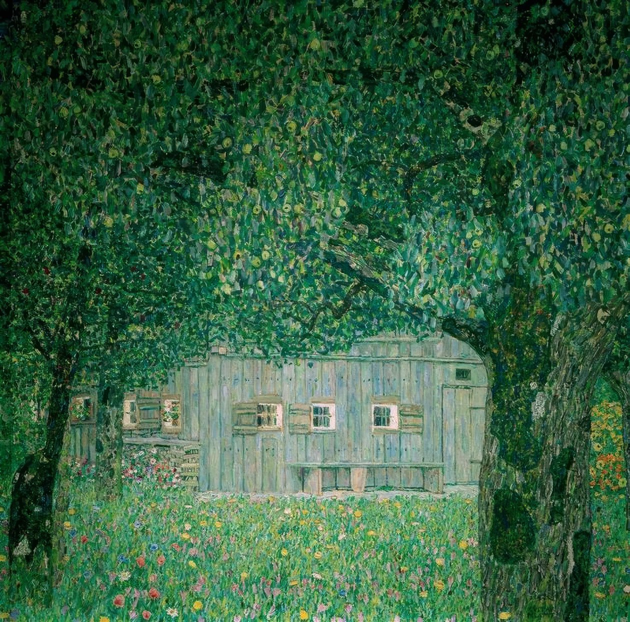 Ferme de Haute-Autriche - Gustav Klimt