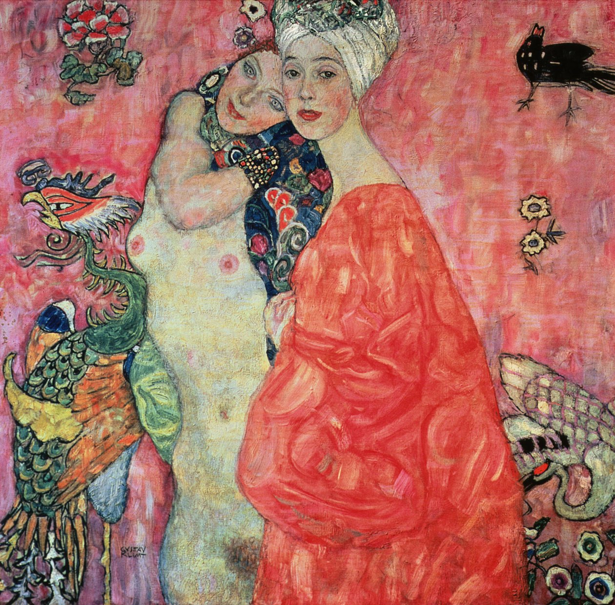 Les Amies, 1916-17 (détruit en 1945) - Gustav Klimt
