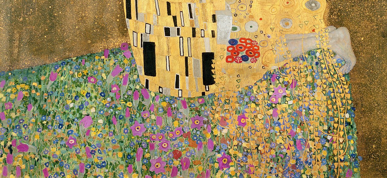 Le Baiser, 1907-08 (détail) - Gustav Klimt