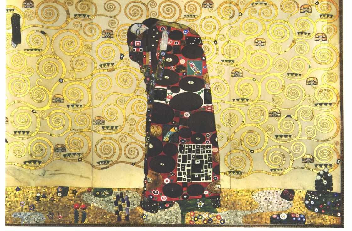 Modèle pour la frise Stoclet - Étreinte - Gustav Klimt
