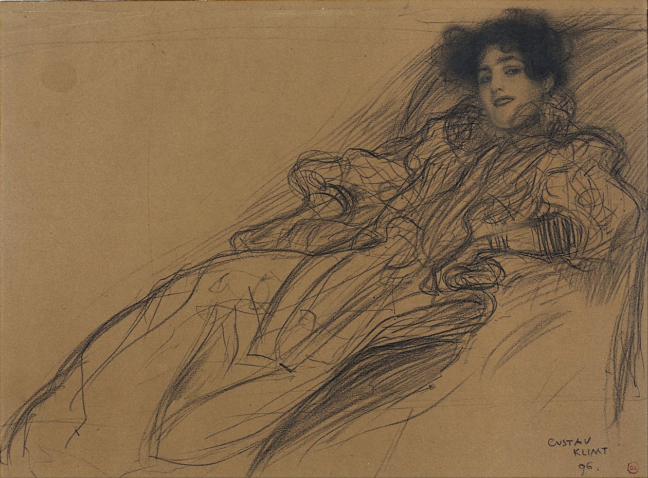 Jeune femme dans un fauteuil - Gustav Klimt