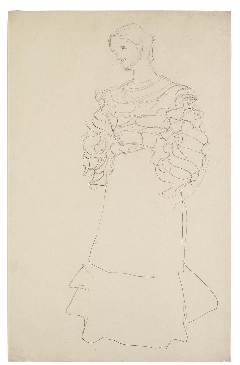 Portrait de Magda Mautner-Markhof (étude) - Gustav Klimt