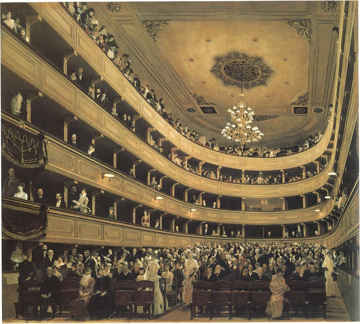 Salle de spectateurs dans l