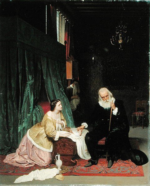 Visite du médecin, 1859 - Gustav Jakovlevich Budkovsky