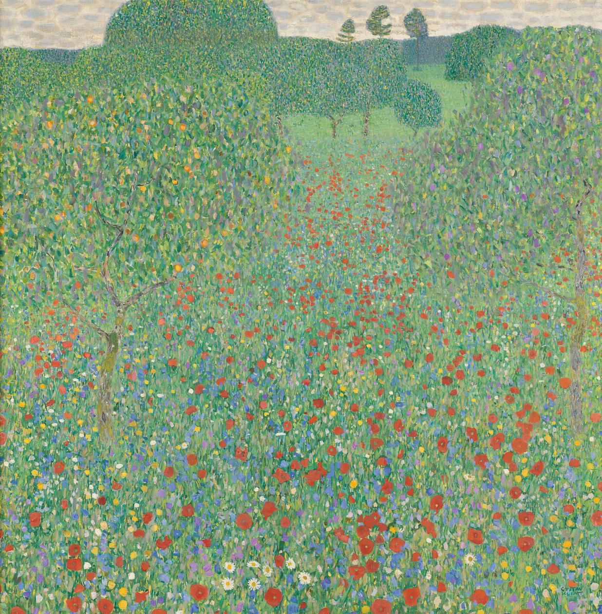 Coquelicot en fleur - Gustav Klimt