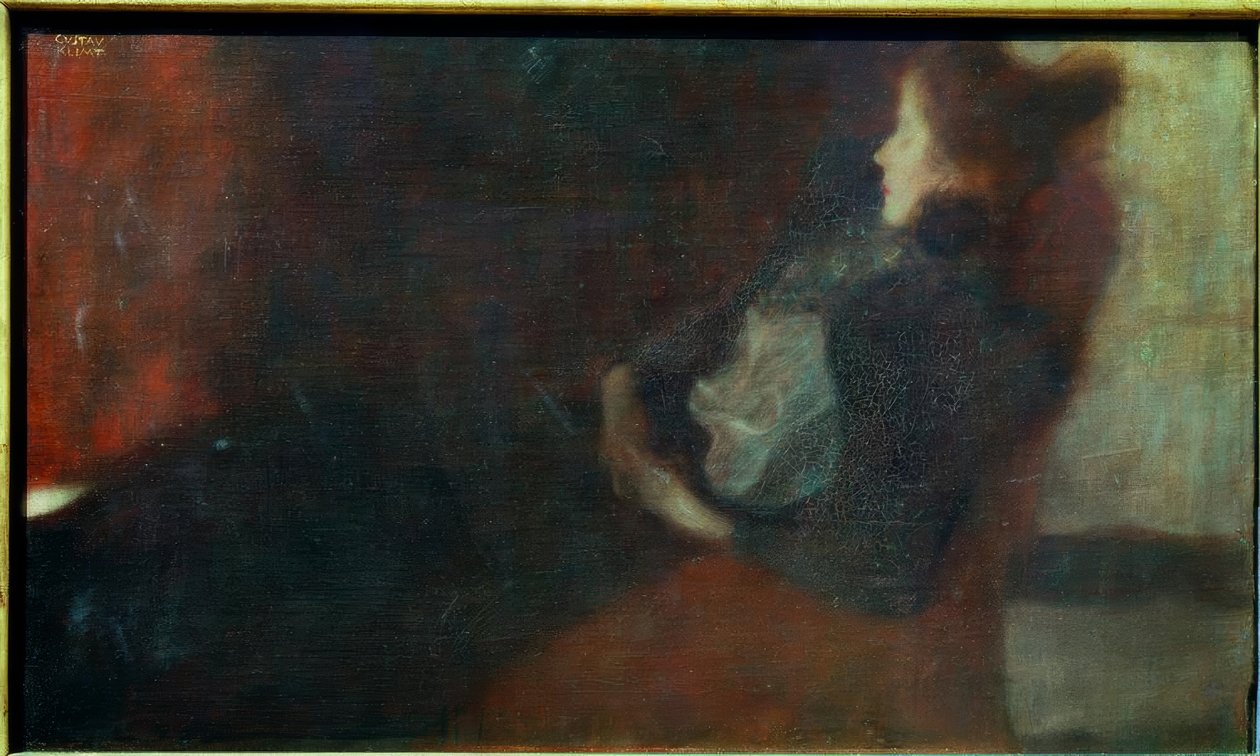 Dame au foyer - Gustav Klimt