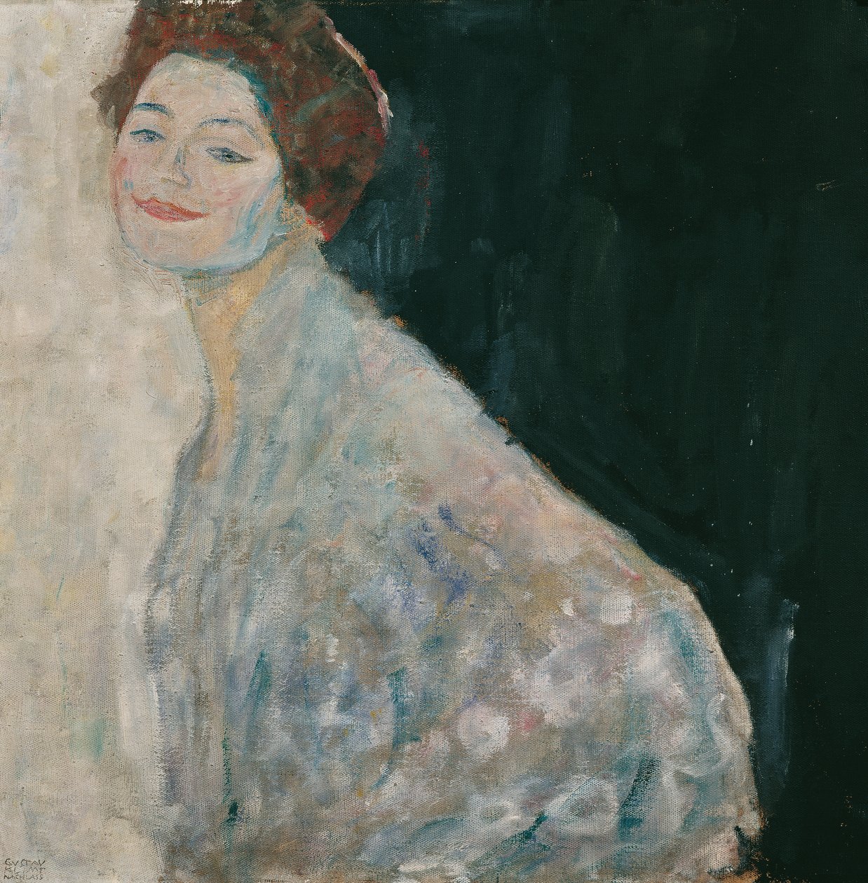 Dame en blanc - Gustav Klimt