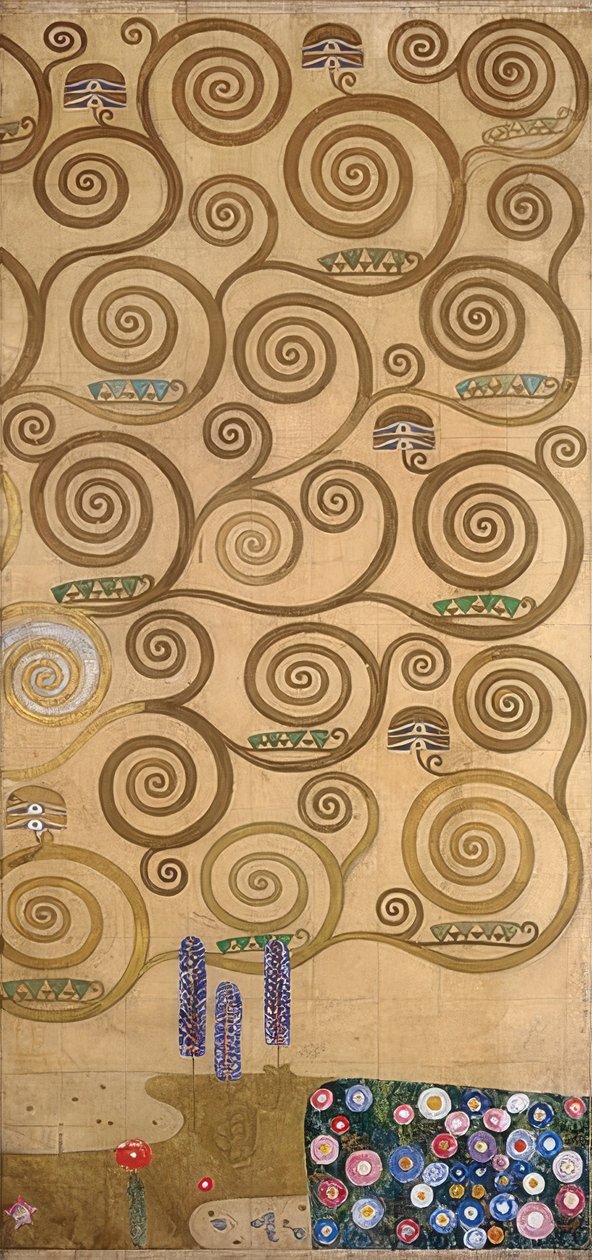 Projet pour la frise Stoclet (détail) - Gustav Klimt