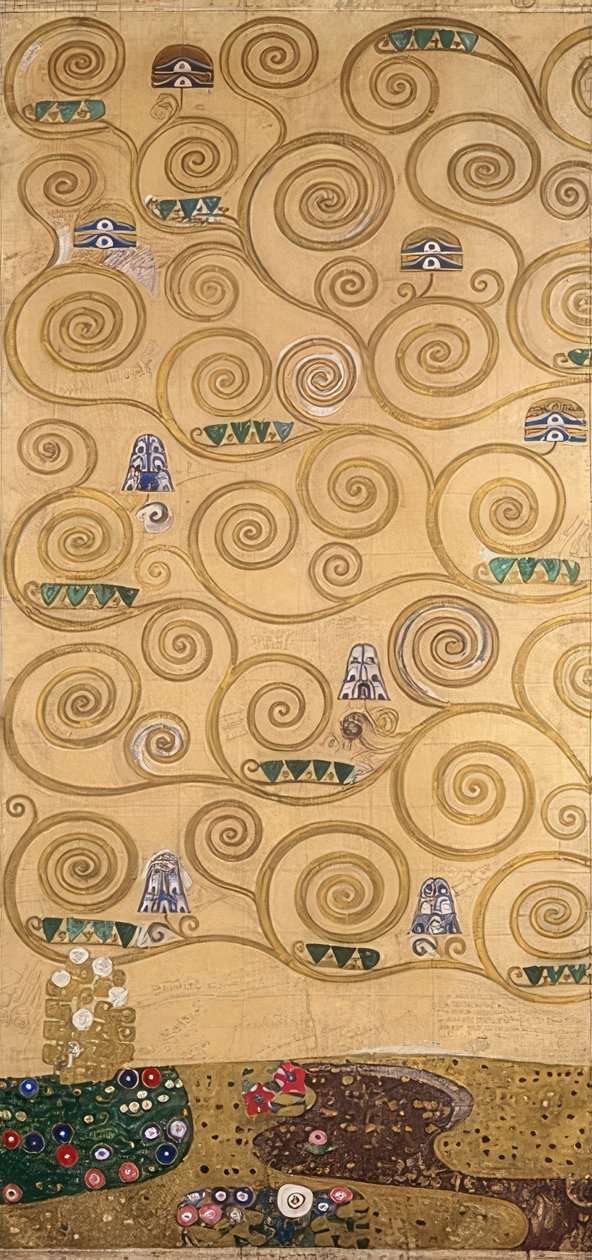 Esquisse pour la frise Stoclet (détail) - Gustav Klimt