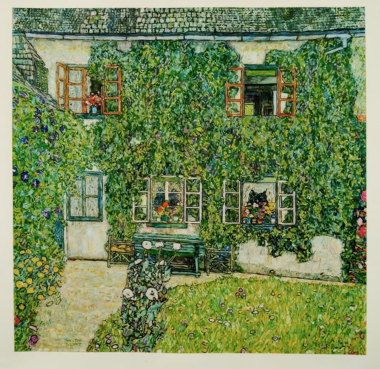 Cabane de forestier, lac Attersee - Gustav Klimt
