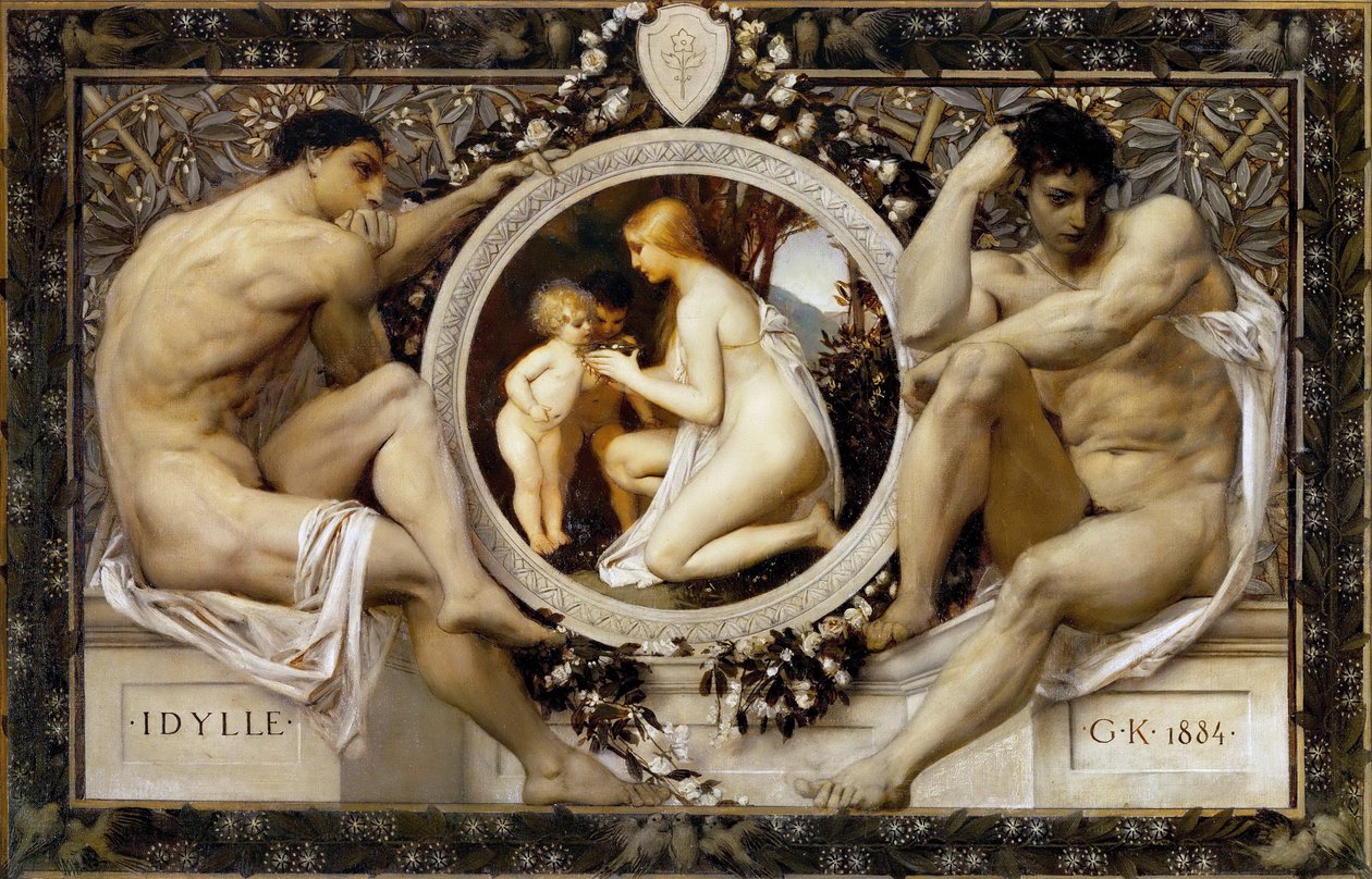 Idylle, 1884 - Gustav Klimt
