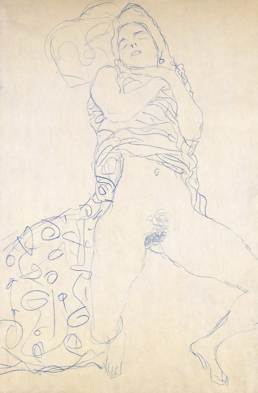 Nue, 1913 - Gustav Klimt
