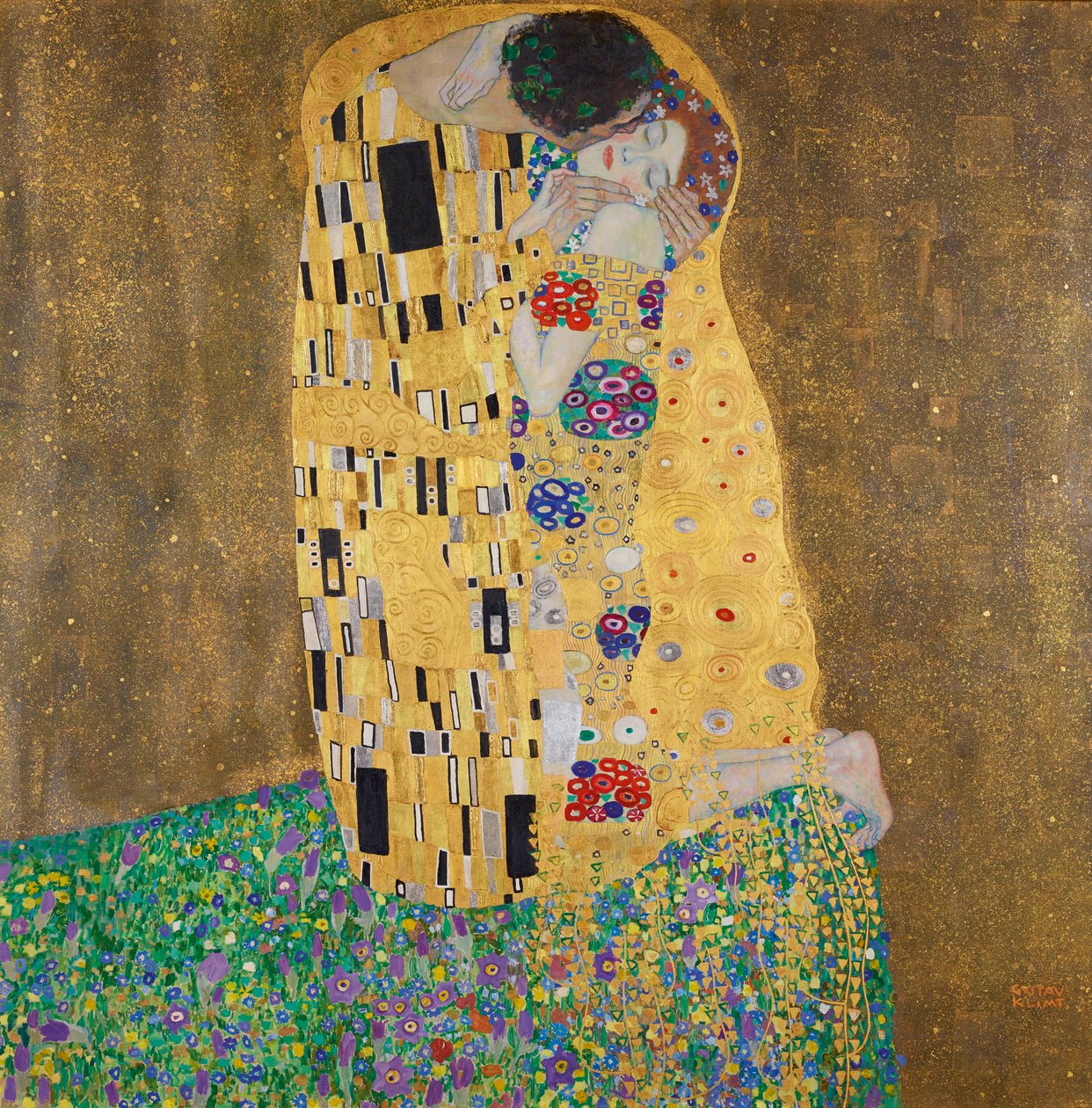 Russe : "Kiss" Le baiser - Gustav Klimt