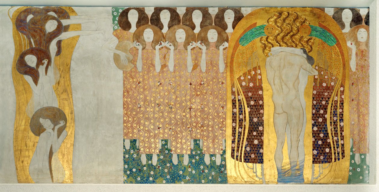 La frise Beethoven, détail - Gustav Klimt