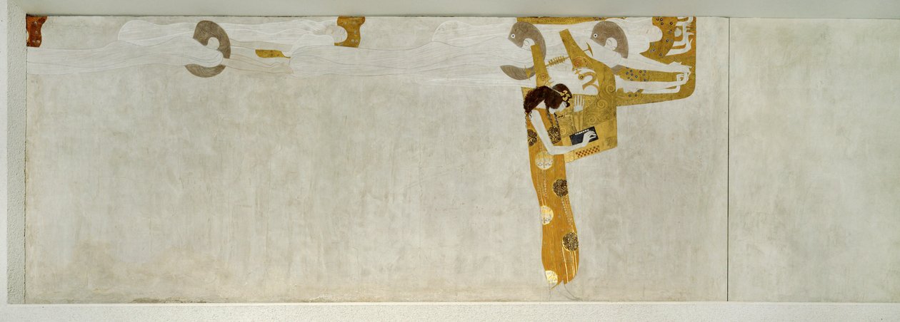 La frise Beethoven, détail - Gustav Klimt