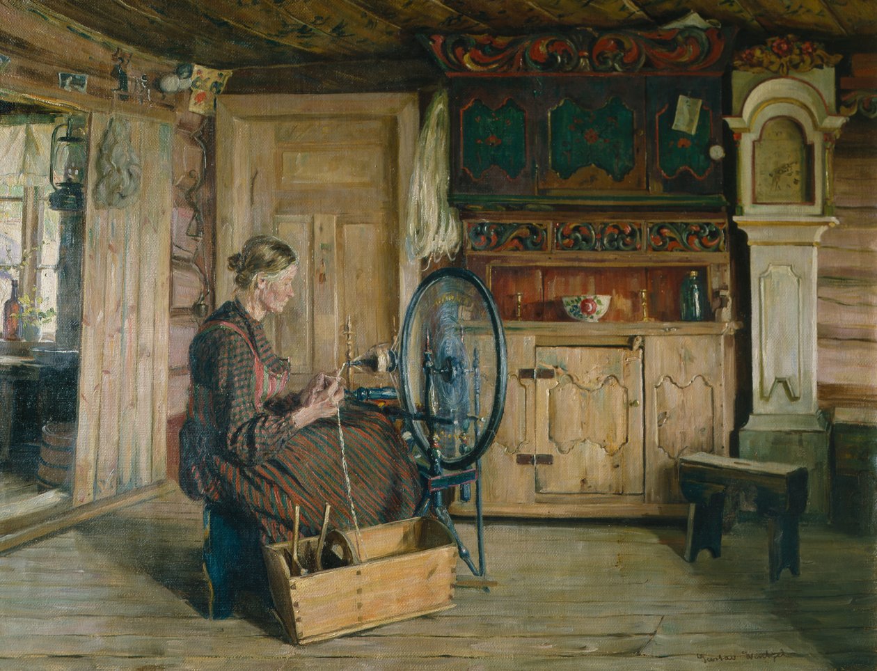 Brenna à Lia en Lom - Gustav Wentzel