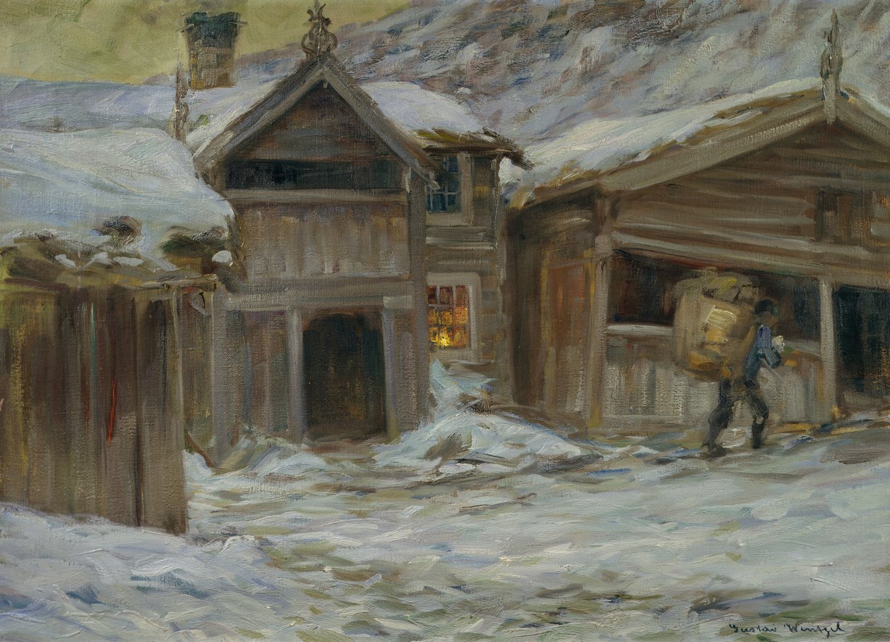 Ferme de Sandbu à Vaagaa (Vågå) - Gustav Wentzel