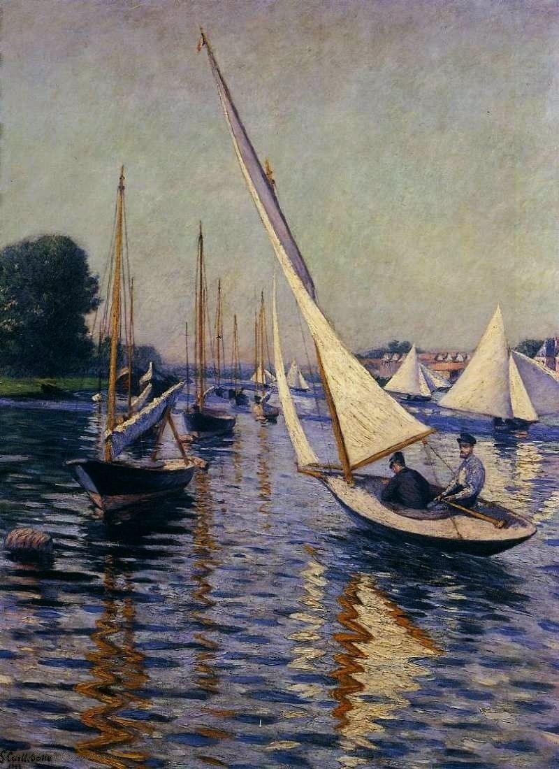 Régates à Argenteuil - Gustave Caillebotte