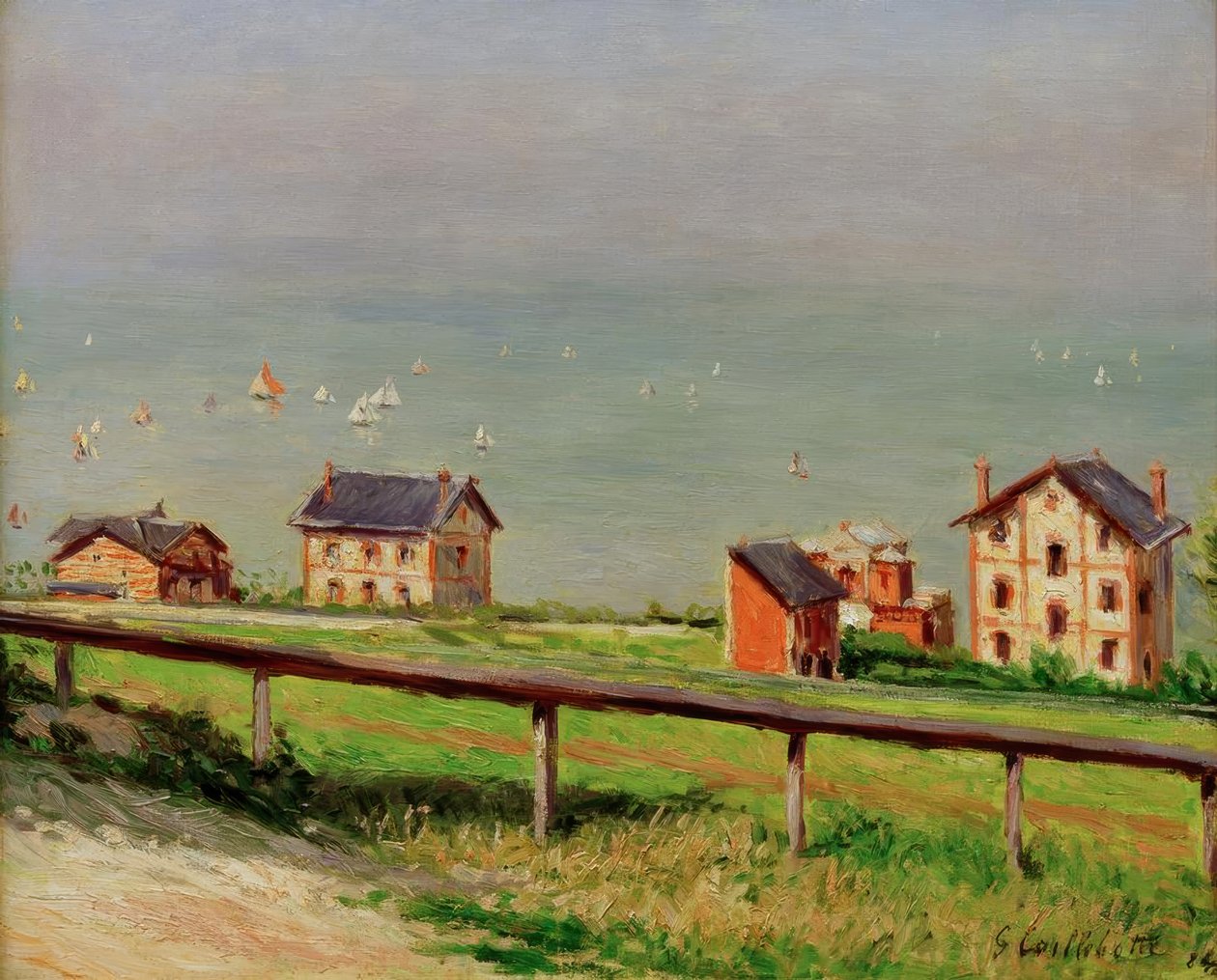 Régates en mer, à Trouville - Gustave Caillebotte