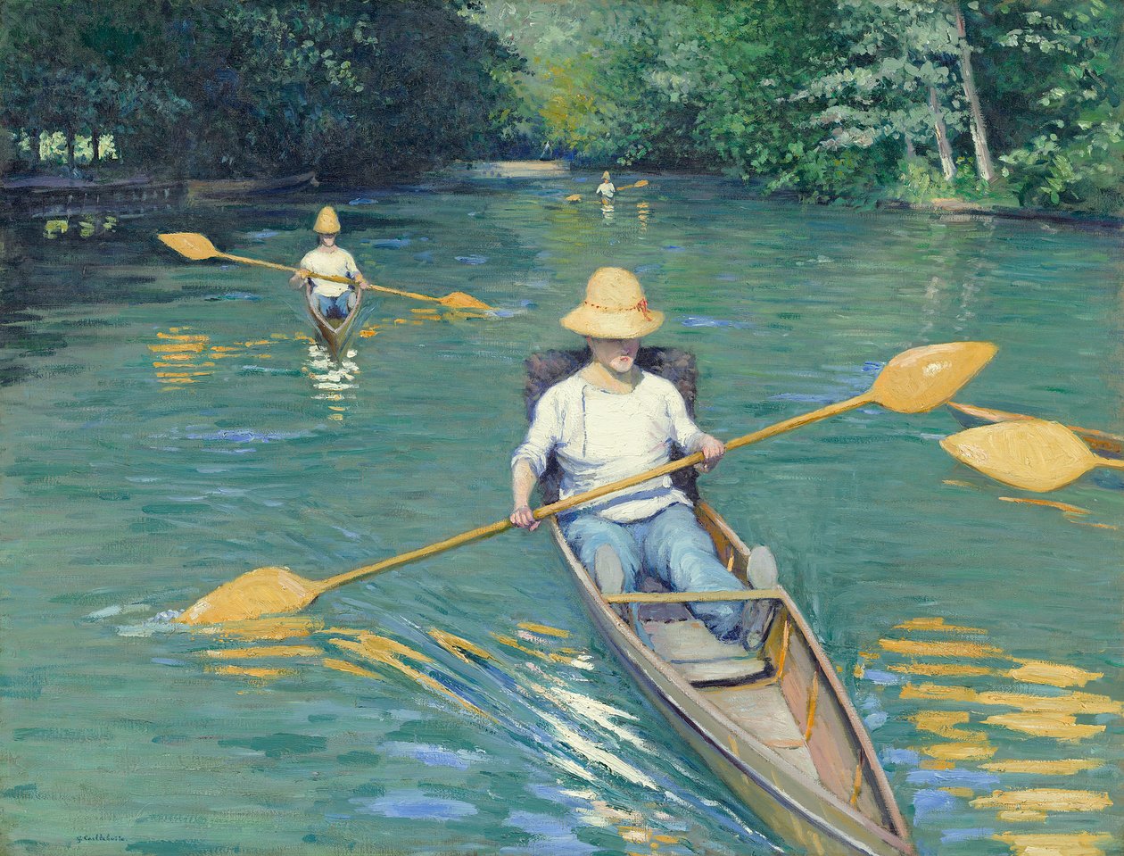 Barques, 1877 - Gustave Caillebotte