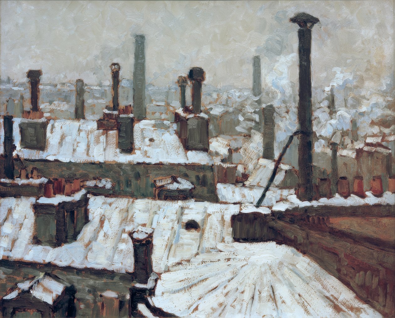 Toits enneigés - Gustave Caillebotte