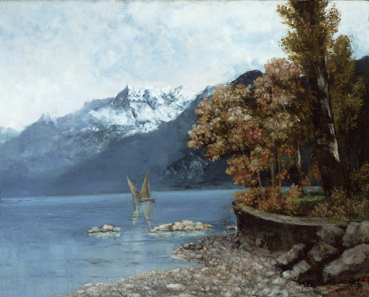 Lac Léman, 1874 - Gustave Courbet